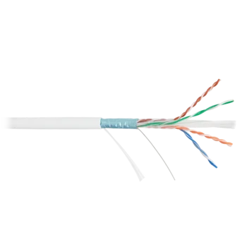 Кабель NIKOLAN F/UTP 4 пары, Кат.6 (Класс E), тест по ISO/IEC, 250МГц, одножильный, BC (чистая медь), 23AWG (0,57мм), внутренний, LSZH нг(А)-HFLTx Кабель NIKOLAN F/UTP 4 пары, Кат.6 (Класс E), тест по ISO/IEC, 250МГц, одножильный, BC (чистая медь), 23AWG (0,57мм), внутренний, LSZH нг(А)-HFLTx